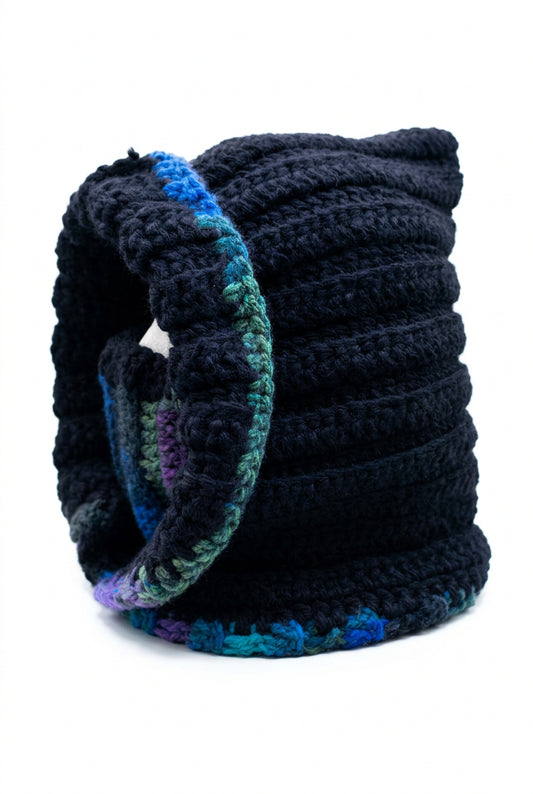 Handmade Chunky Crochet Balaclava Cowl Hood